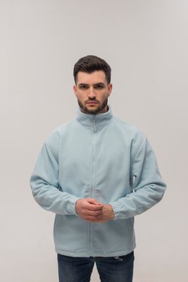 Флісовий светр чоловічий блакитного кольору S081K-S фото