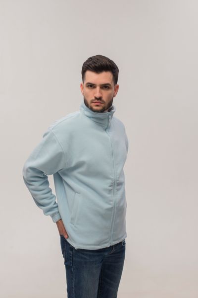 Флісовий светр чоловічий блакитного кольору S081K-S фото