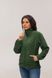 Флісовий светр жіночий темно-зеленого кольору B083G-XXL фото 2