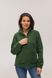 Флісовий светр жіночий темно-зеленого кольору B083G-XXL фото 1