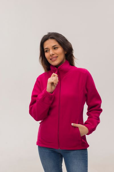 Флісовий светр жіночий малинового кольору R084P-S фото