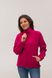 Флісовий светр жіночий малинового кольору R084P-S фото 2